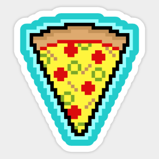 Pixel Pizza Sticker